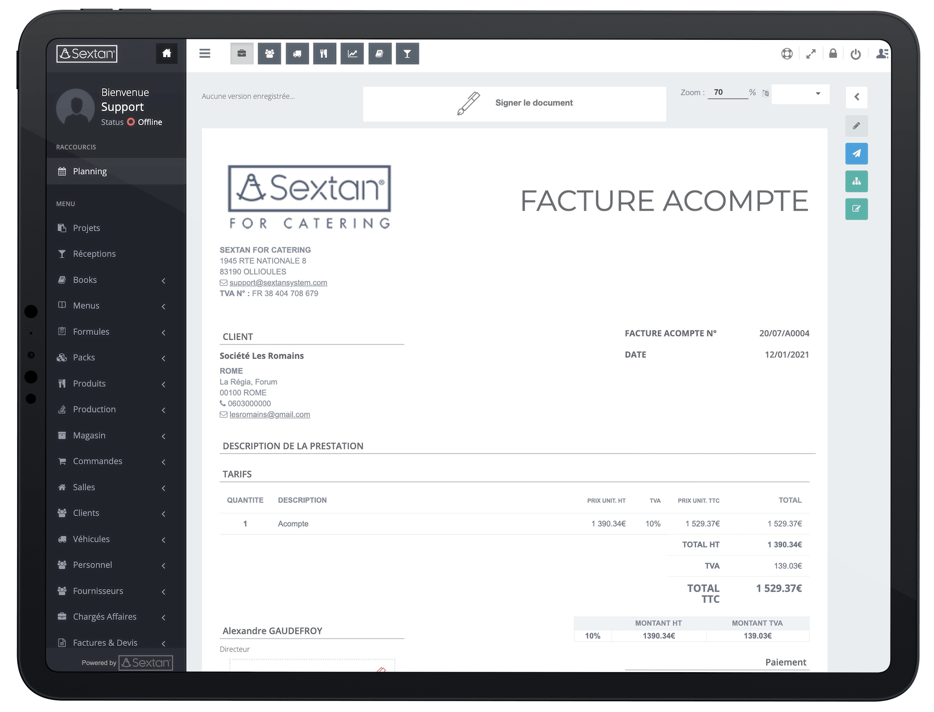 Module Facturation - Génération de devis et factures